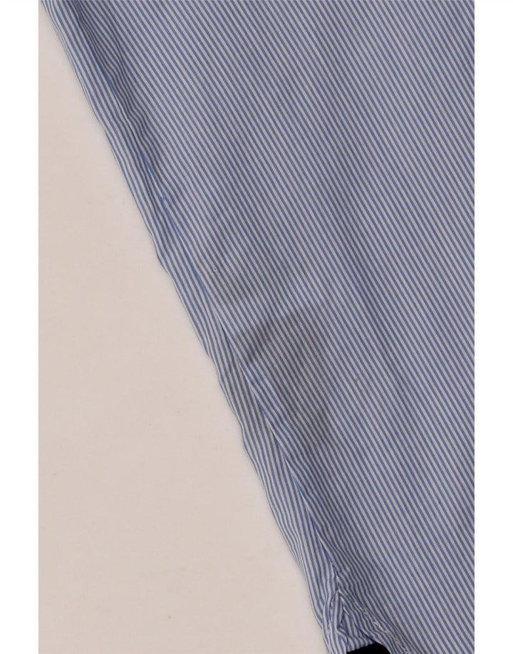 TOMMY HILFIGER Camisa de mujer UK 20 2XL Algodón a rayas azules