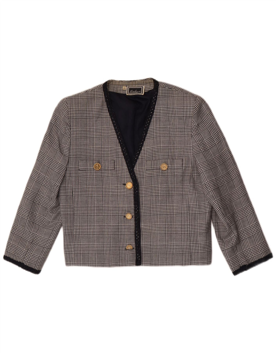 Luisa Spagnoli Chaqueta Blazer de Manga 3/4 para Mujer IT 44 Gris Medio