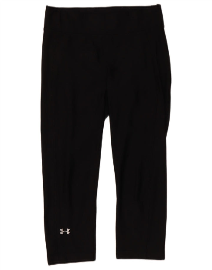 Under Armour Leggings capri de compresión para mujer, talla 10, color negro