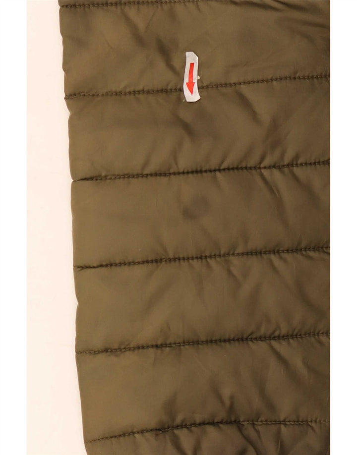 Ellesse Chaqueta acolchada para hombre UK 42 XL Caqui Poliéster
