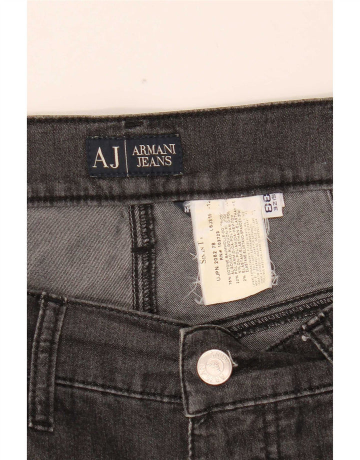 Vaqueros Armani Hombre Slim W33 L29 Algodón Negro