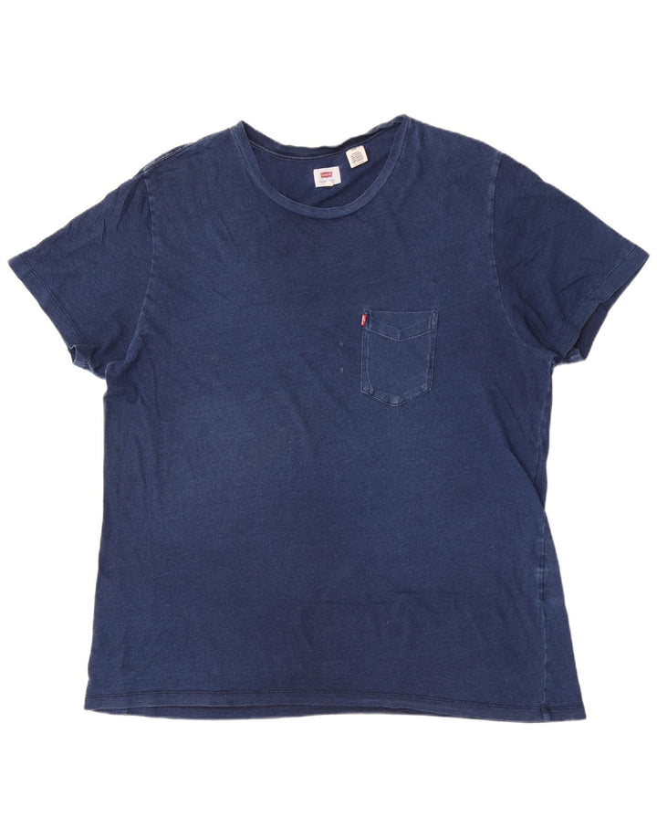 Levi's Camiseta para hombre Top 2XL Algodón azul