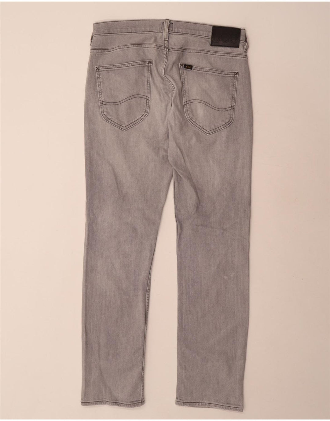 LEE Vaqueros Powell Slim para Hombre W33 L32 Algodón Gris