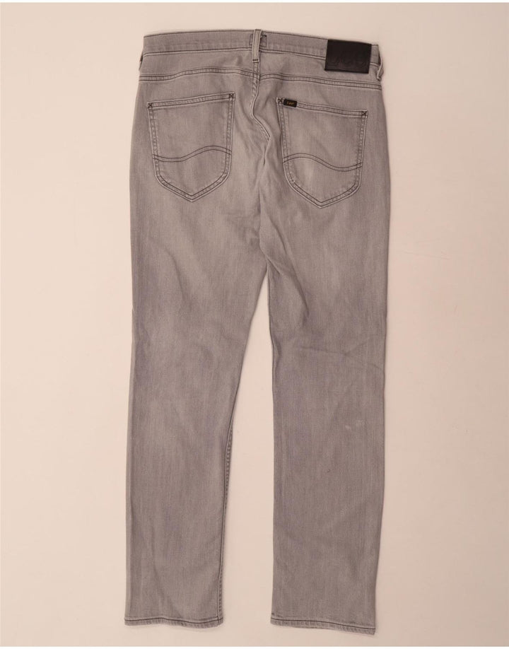 LEE Vaqueros Powell Slim para Hombre W33 L32 Algodón Gris