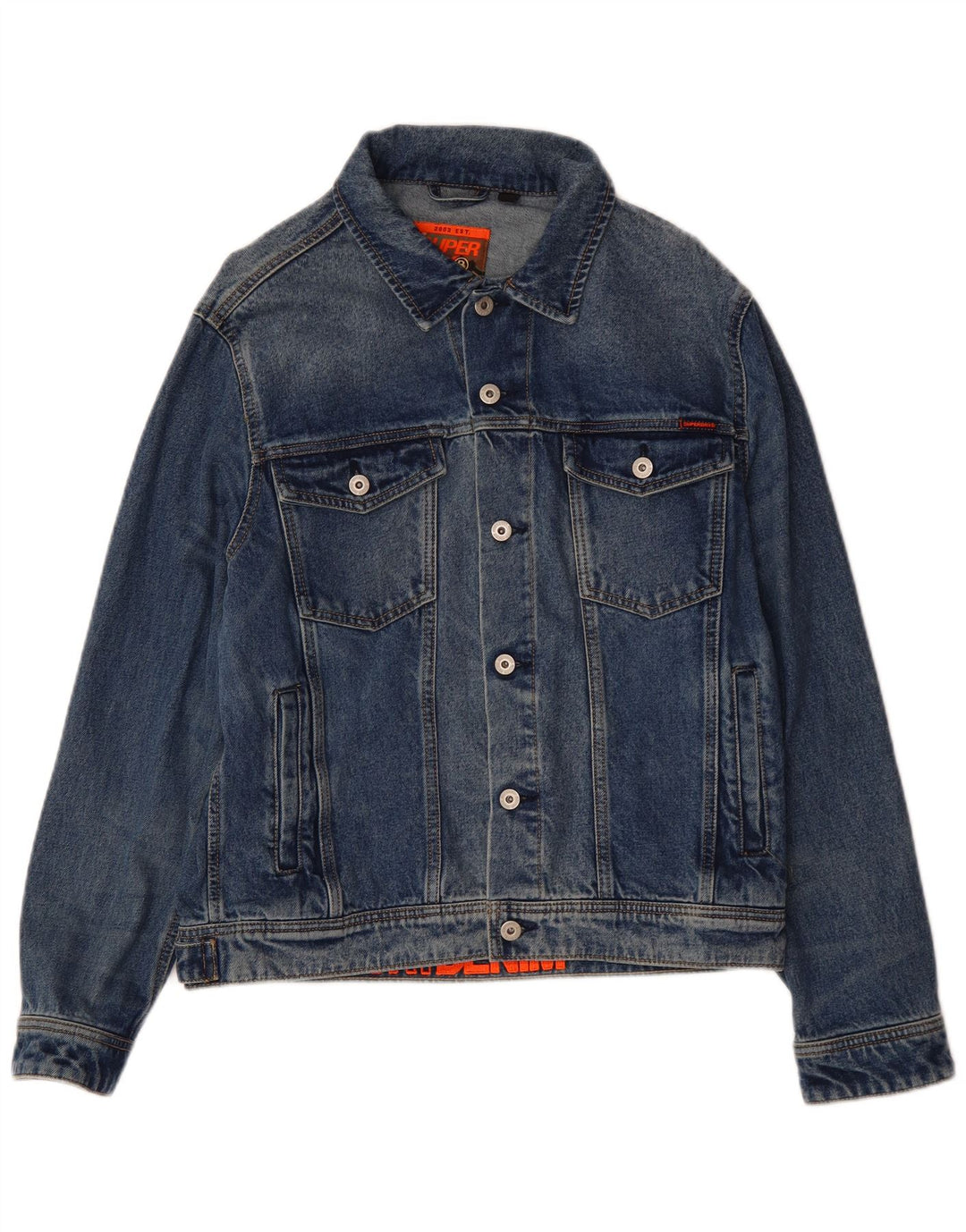 SUPERDRY Chaqueta vaquera para hombre ES 42 XL Algodón azul