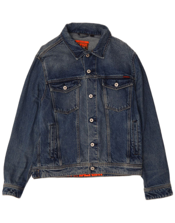 SUPERDRY Chaqueta vaquera para hombre ES 42 XL Algodón azul
