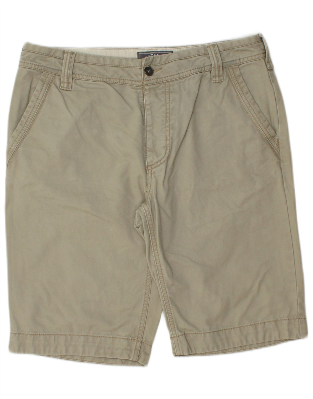 Pantalones cortos chinos para hombre Fat Face W32 Algodón caqui medio
