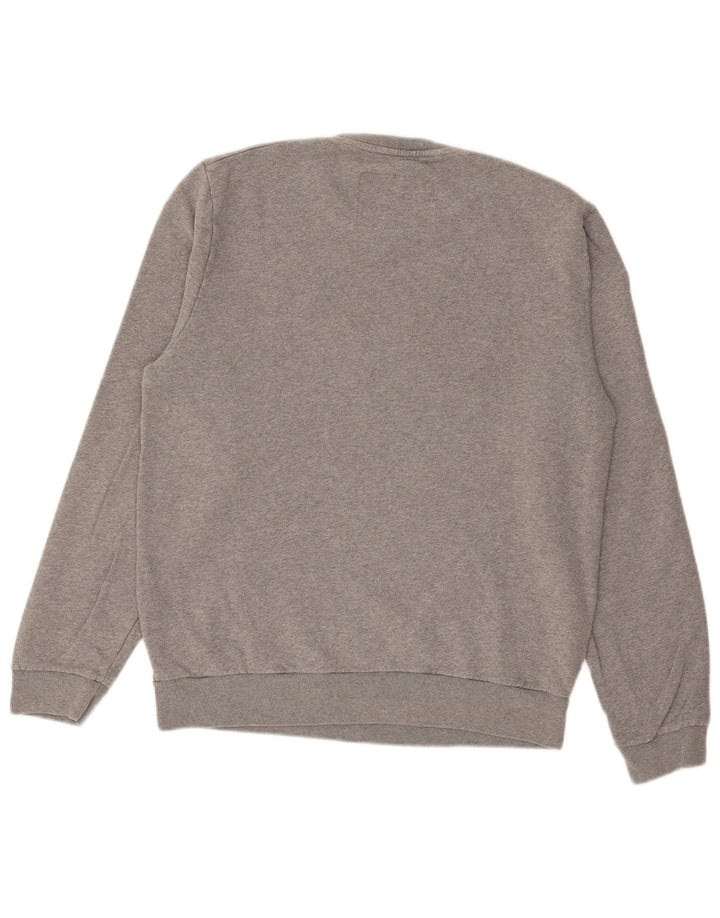 JACK WILLS Sudadera gráfica para hombre Jumper Large Gris Algodón