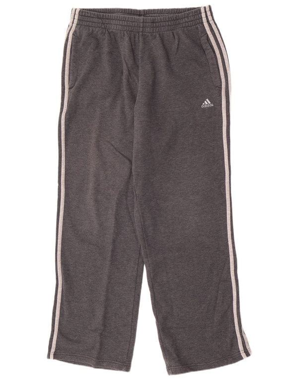 Adidas - Pantalón de chándal para hombre, talla grande, algodón gris