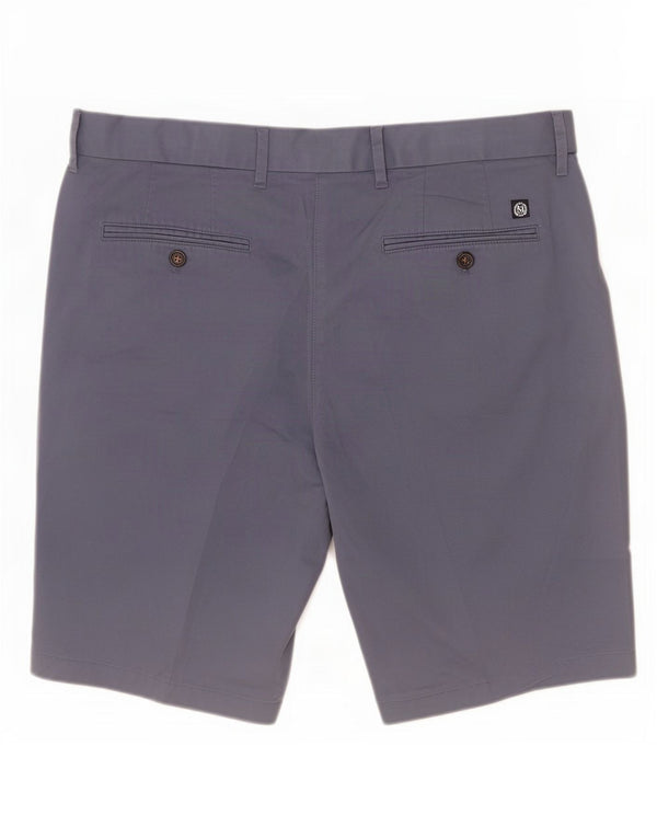 Marks & Spencer - Pantalones cortos chinos para hombre, talla grande, W36, color azul
