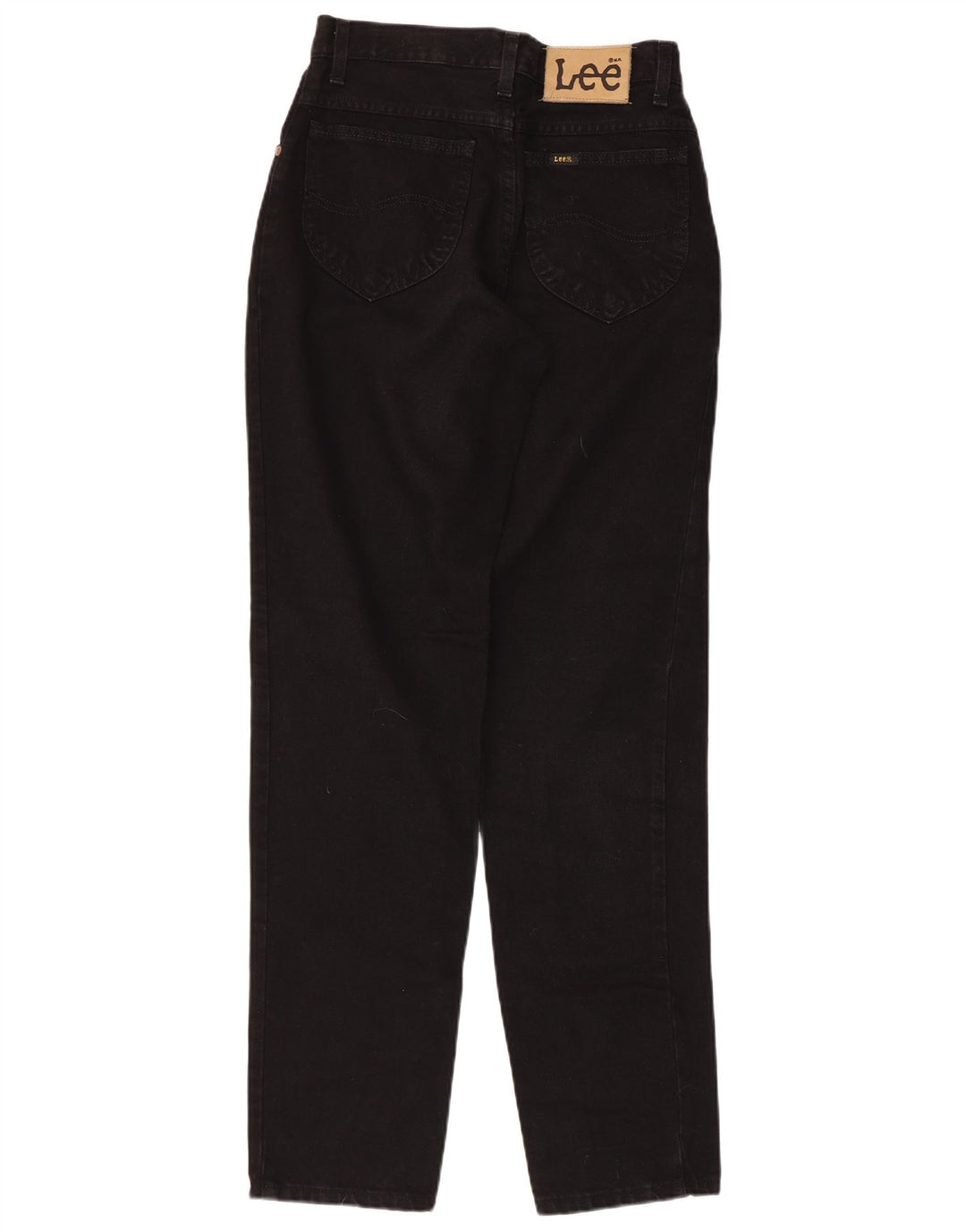 Vaqueros cónicos de cintura alta para mujer LEE W28 L33 Algodón negro