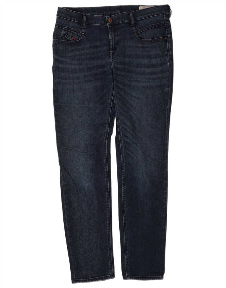 Diesel Mujer Belthy Regular Slim Vaqueros Rectos W29 L30 Algodón Azul Marino