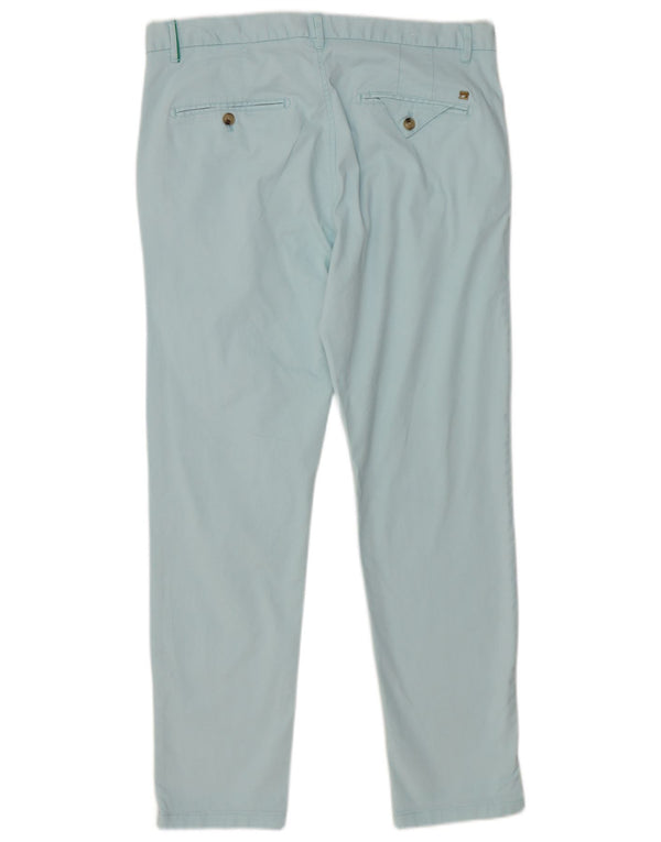 Scotch & Soda Mujer Stuart Slim Chino Pantalones W33 L30 Algodón Azul