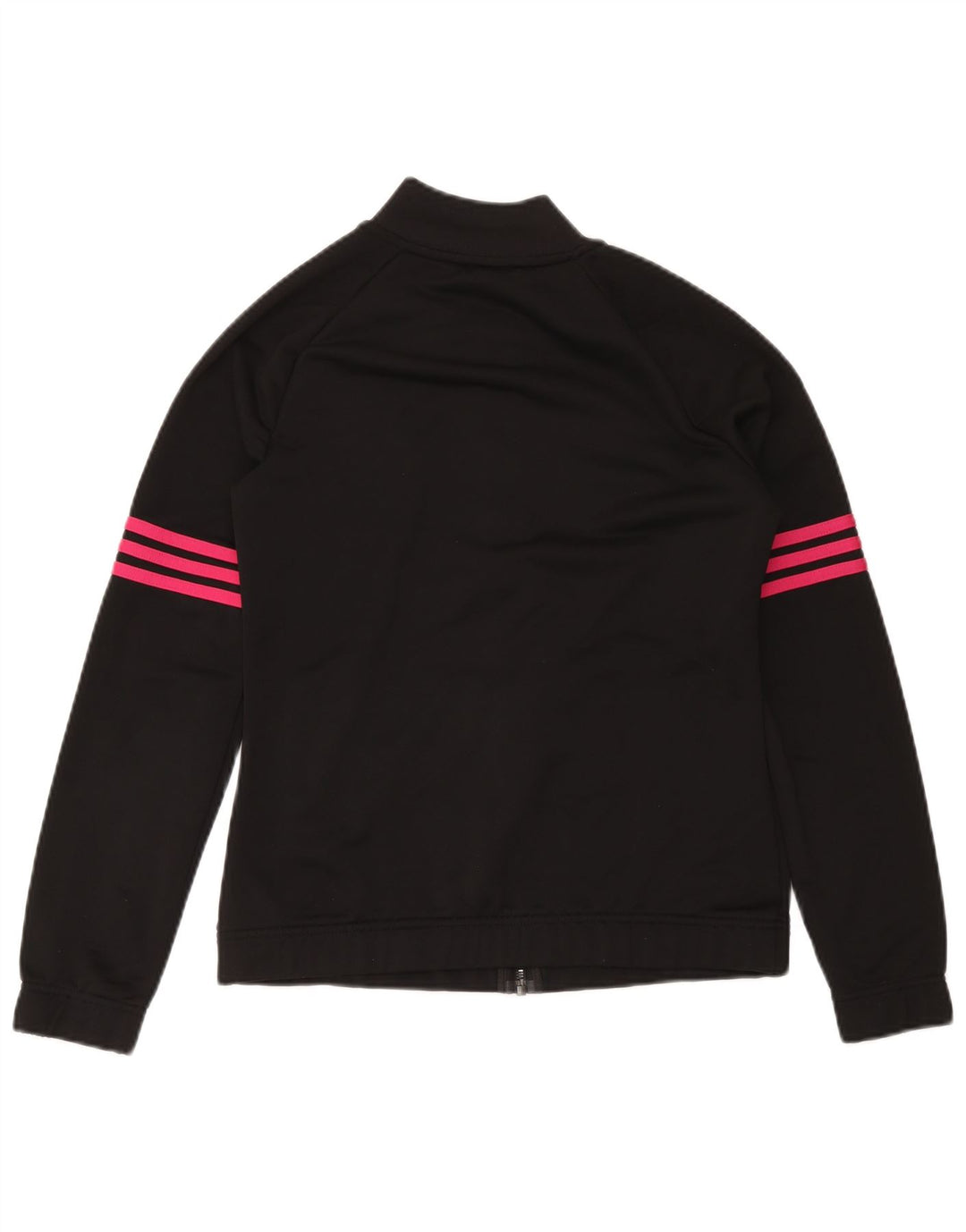 Adidas Mujer Chándal Top Chaqueta UK 12/14 Mediano Negro Poliéster