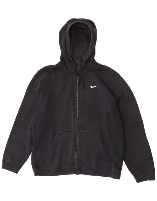 Nike Sudadera con capucha y cremallera para hombre XL Algodón negro