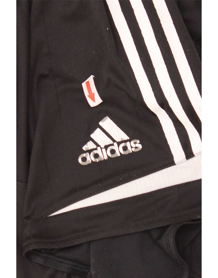 Adidas Hombre Pantalones Cortos Deportivos Gráficos Poliéster Color Block Negro Mediano
