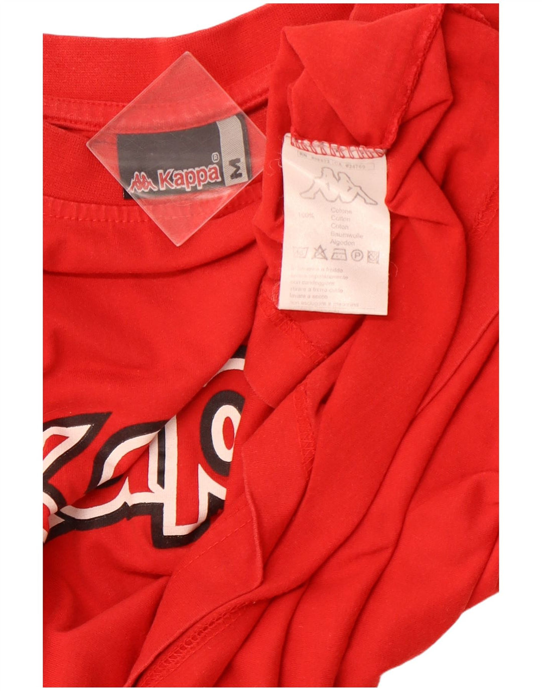 KAPPA Camiseta gráfica para hombre Top Medium Red Cotton