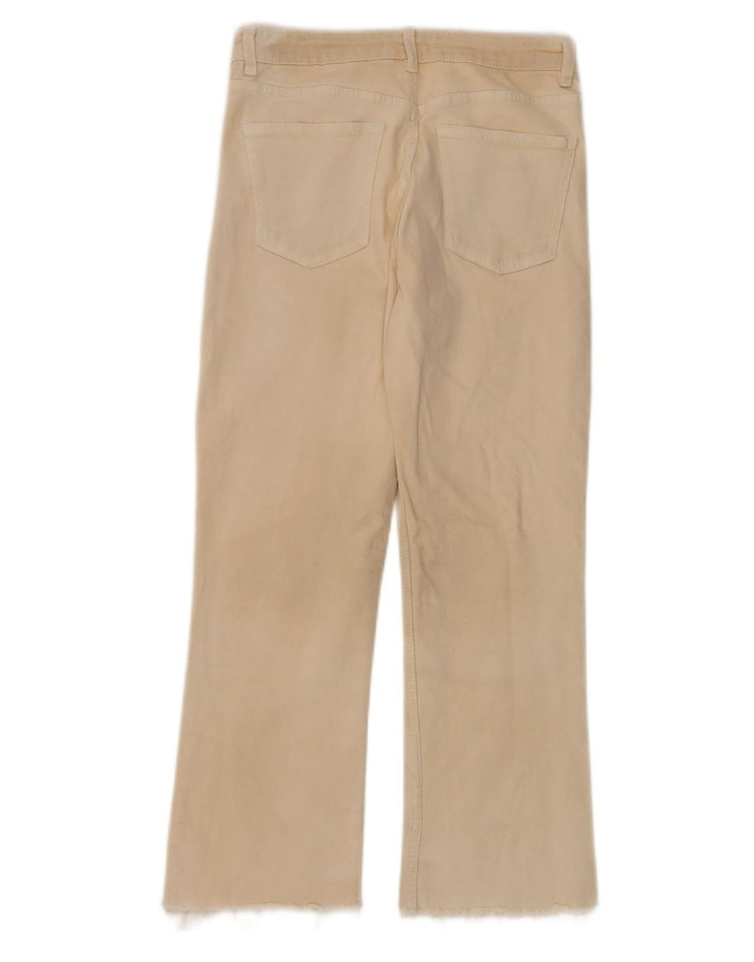 Zara Mujer Pantalón Casual Bootcut EU 40 Medium W30 L26 Beige