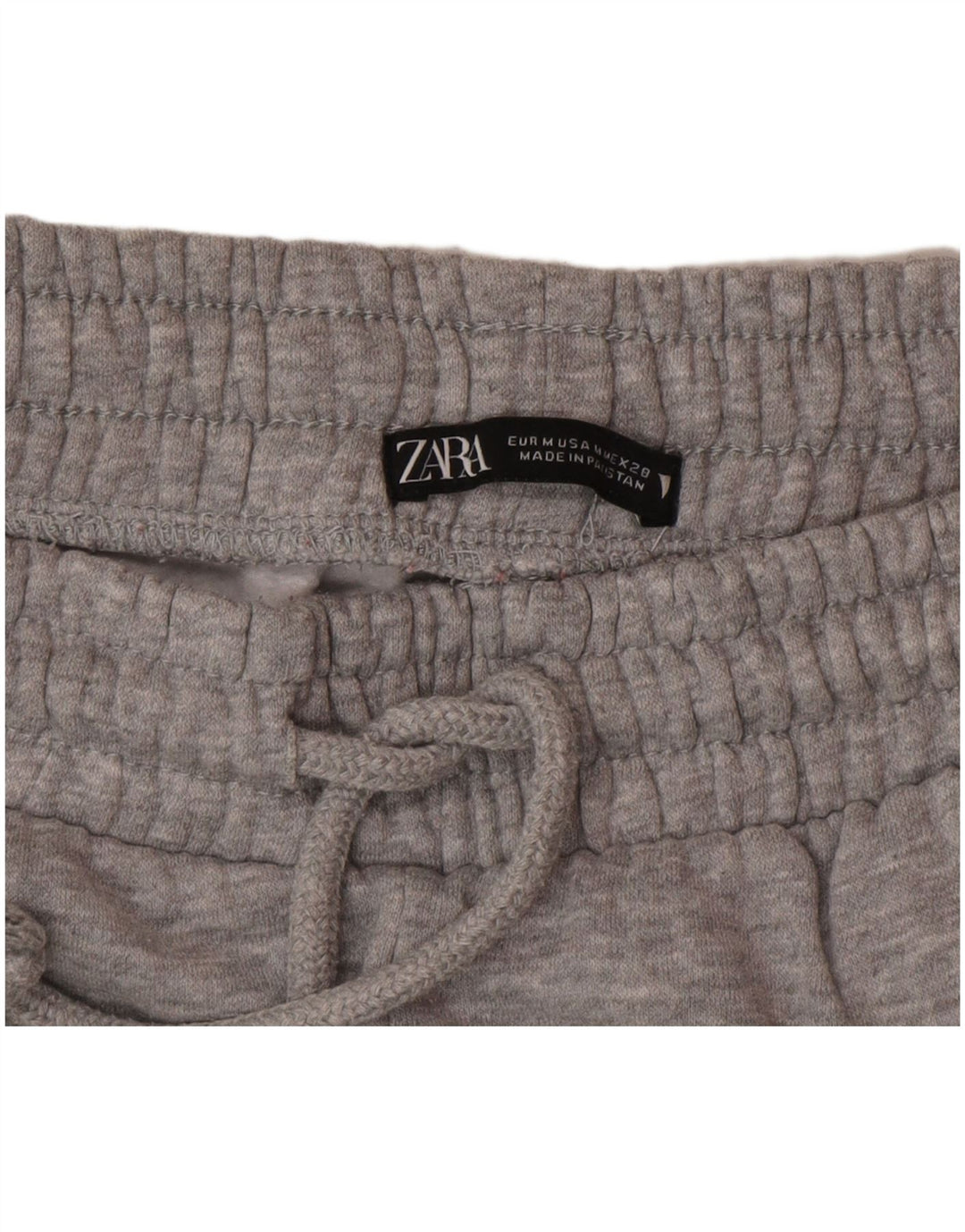 Zara Mujer Pantalones De Chándal Joggers UK 42 Poliéster Moteado Gris Medio