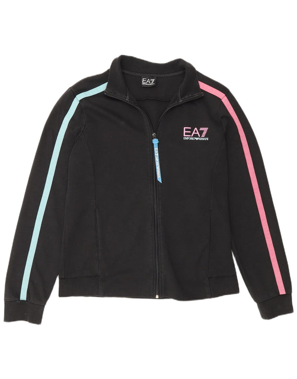 Emporio Armani Chaqueta de chándal para mujer UK 40 Mediana Color negro