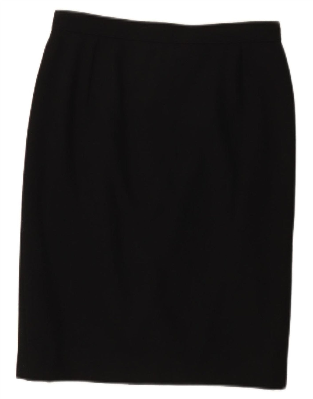 Falda Recta Valentino Mujer IT 44 Mediana W28 Lana Negra