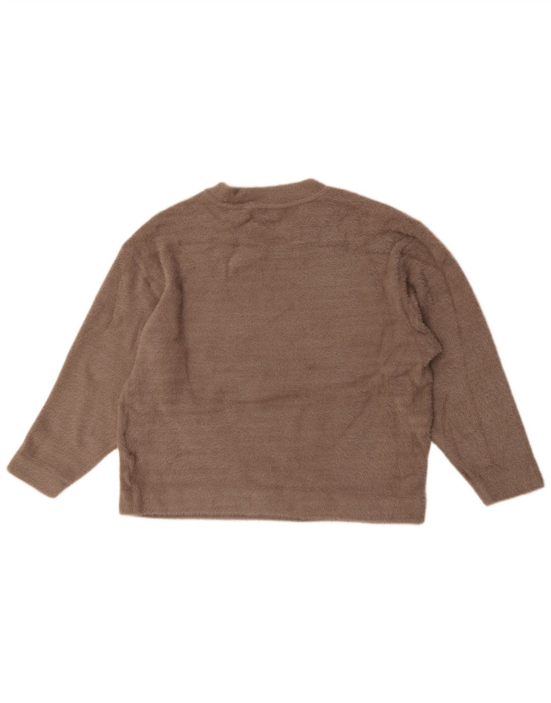 Marks & Spencer Jersey extragrande con cuello redondo para mujer, talla 40, color beige