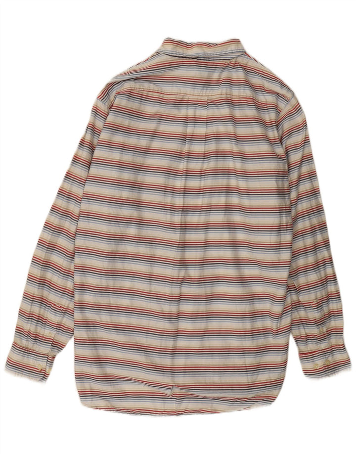 MARINA YACHTING Camisa Hombre Talla 43 Grande Algodón Rayas Multicolor