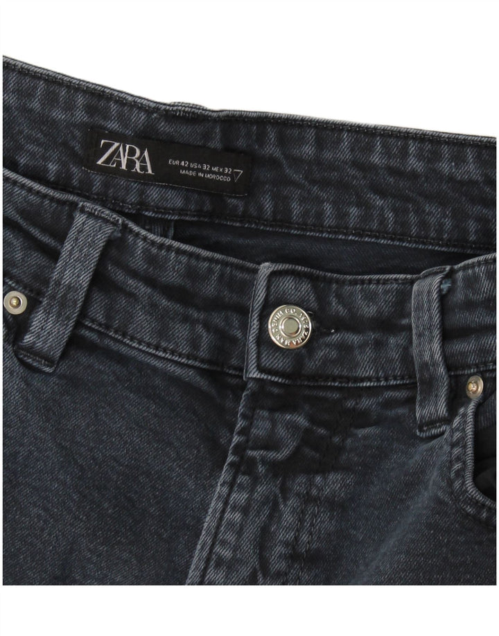 Zara Jeans ajustados para hombre EU 42 Large W32 L29 Azul marino