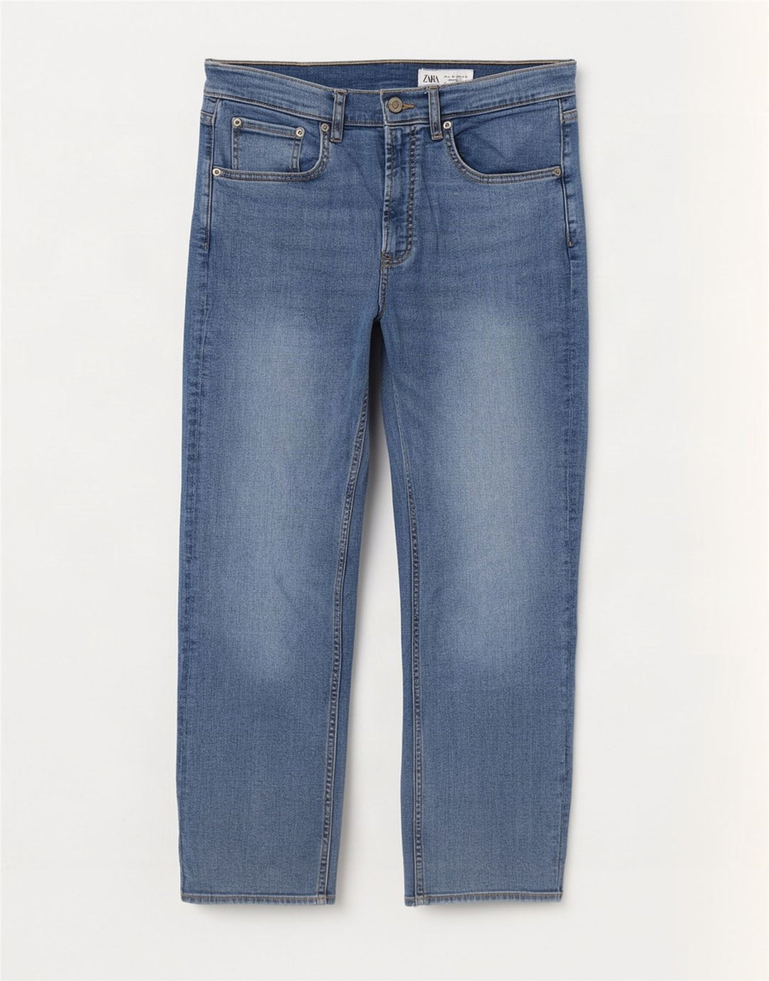 Zara Jeans Rectos Mujer EU 40 Medium W30 L27 Azul