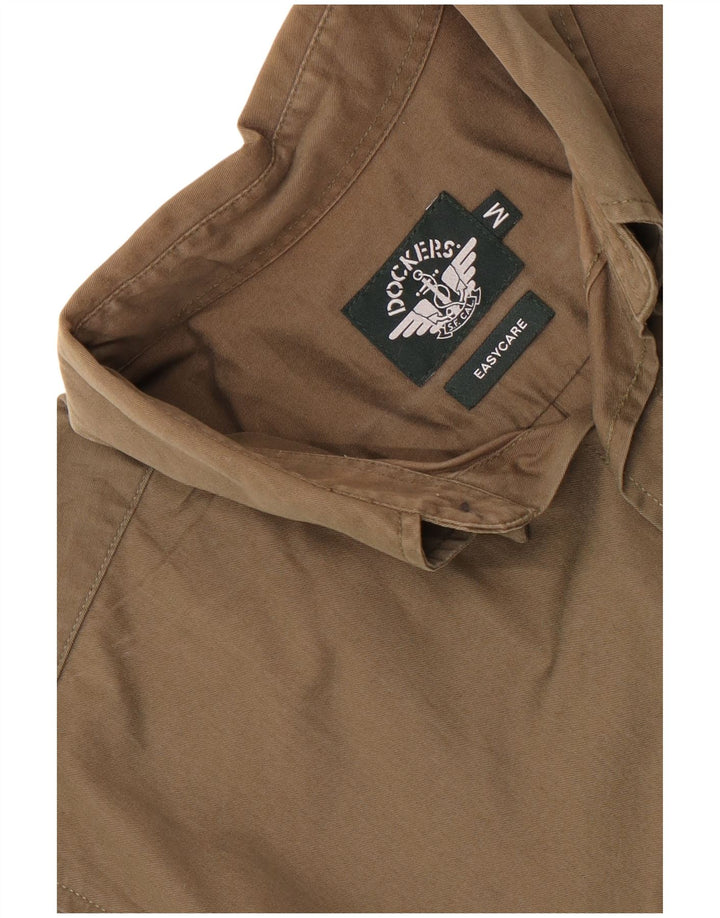 Dockers Camisa De Cuidado Fácil Para Hombre Caqui Mediano