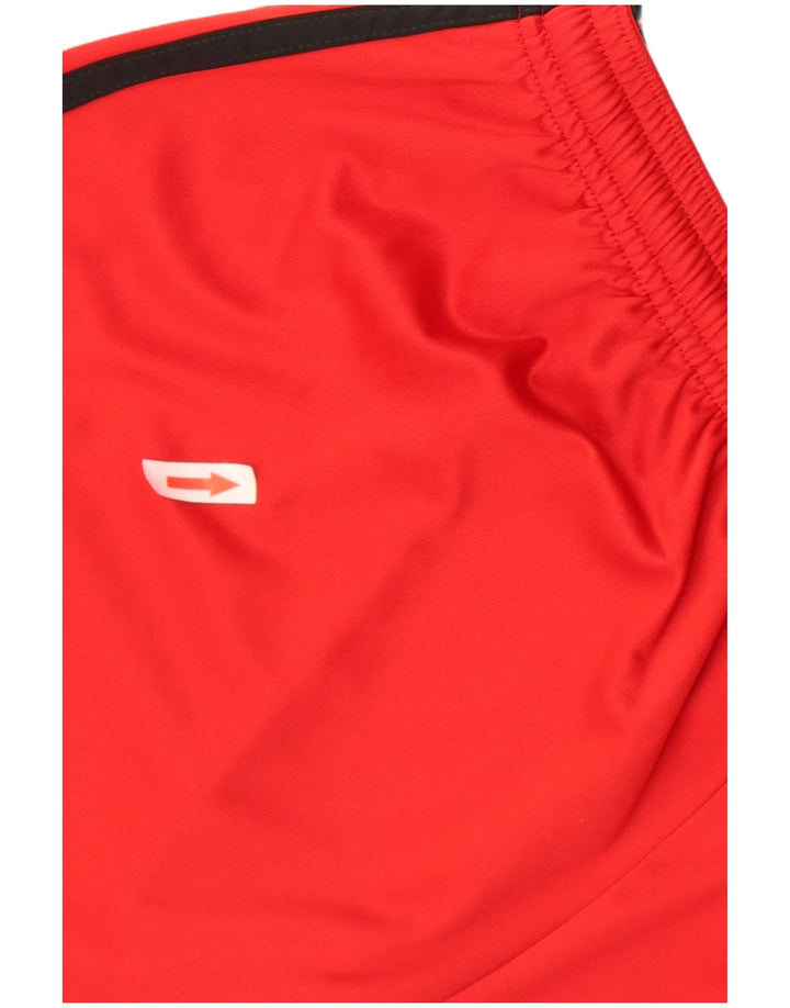 Adidas - Pantalones cortos deportivos para hombre, talla grande, color rojo