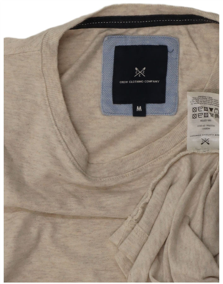 Crew Clothing Camiseta para hombre Top Algodón moteado gris medio