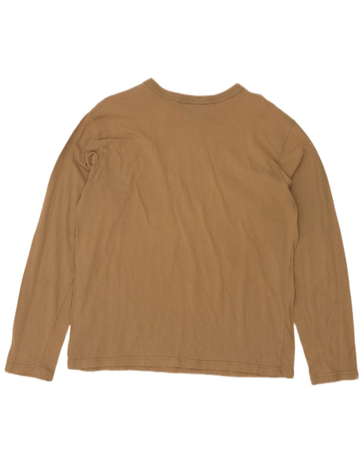 Ellesse Top gráfico para mujer de manga larga UK 46 Large Marrón