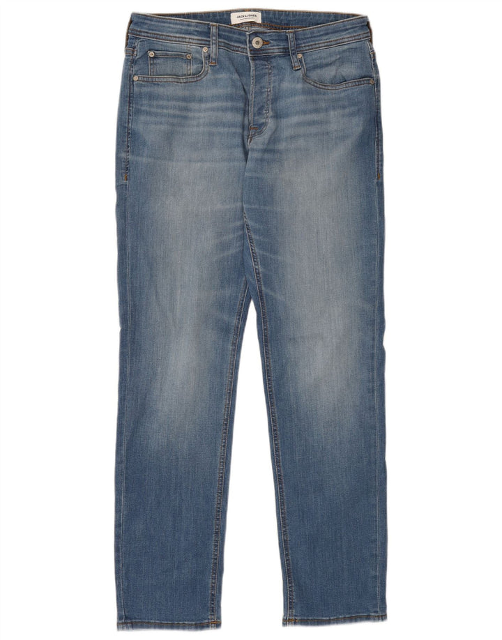 JACK & JONES Vaqueros rectos para hombre W31 L32 Algodón azul