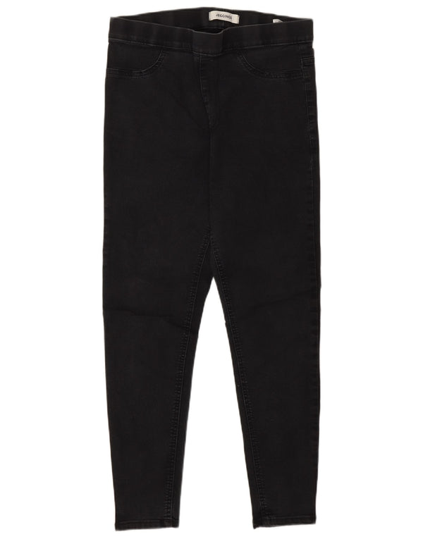 Marks & Spencer Jeans Jegging para Mujer UK 14 Medium W28 L26 Algodón Negro