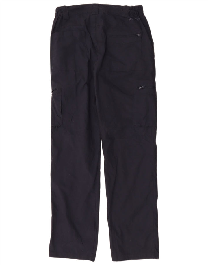Pantalón cargo recto para hombre Mountain Warehouse W32 L32 Poliéster azul marino