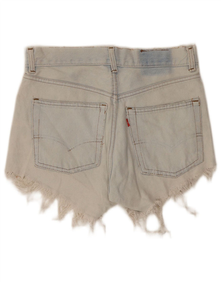 Levi's Mujer Shorts De Mezclilla Desgastados W28 Azul Medio