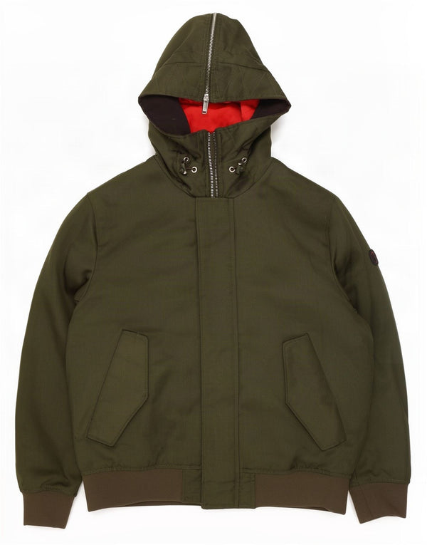Armani Chaqueta bomber con capucha para hombre Reino Unido 40 Poliéster caqui grande