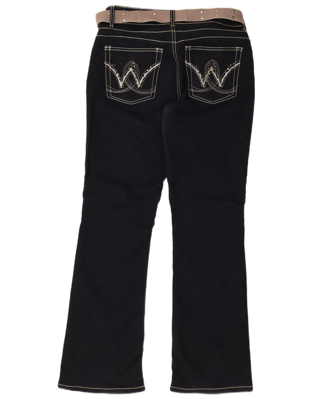 Vaqueros Wrangler Mujer Bootcut W32 L31 Algodón Azul Marino