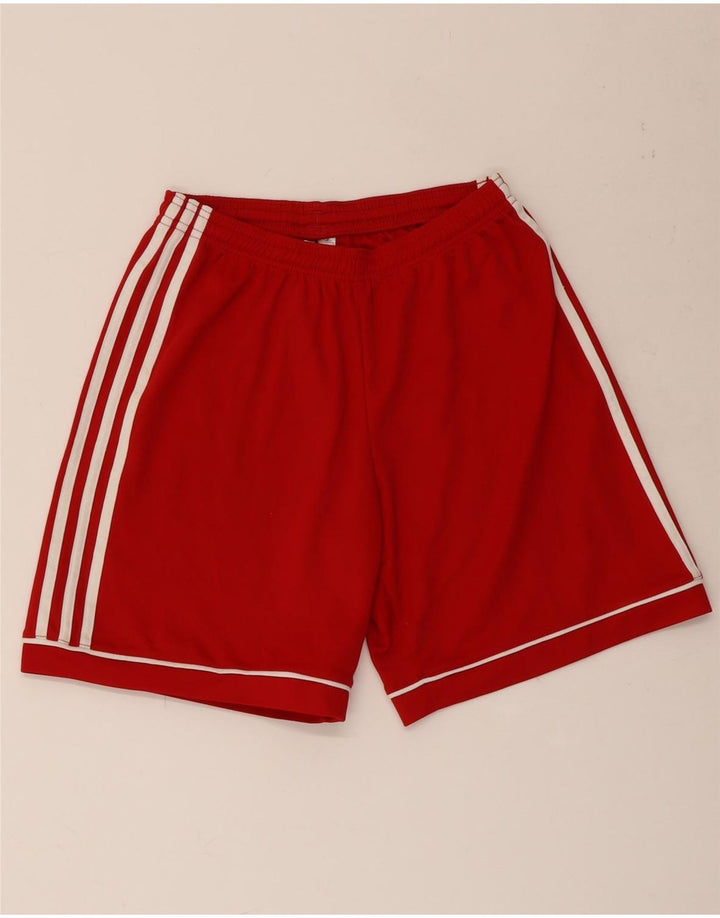 Adidas - Pantalones cortos deportivos Aeroready para hombre, ajuste relajado, poliéster rojo pequeño