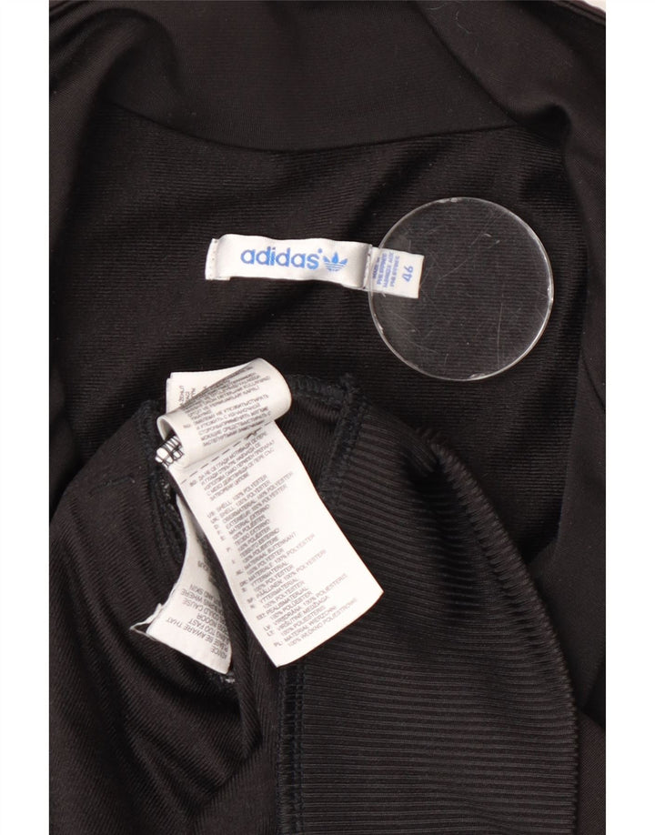 Adidas Chaqueta superior de chándal gráfico para mujer EU 46 Grande Poliéster negro