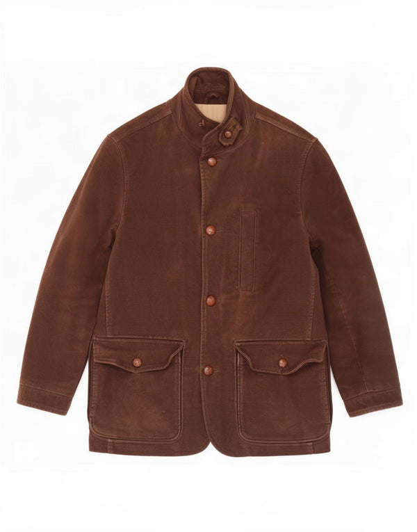 Henry Cottons Mens Utility Jacket IT 46 Small Brown