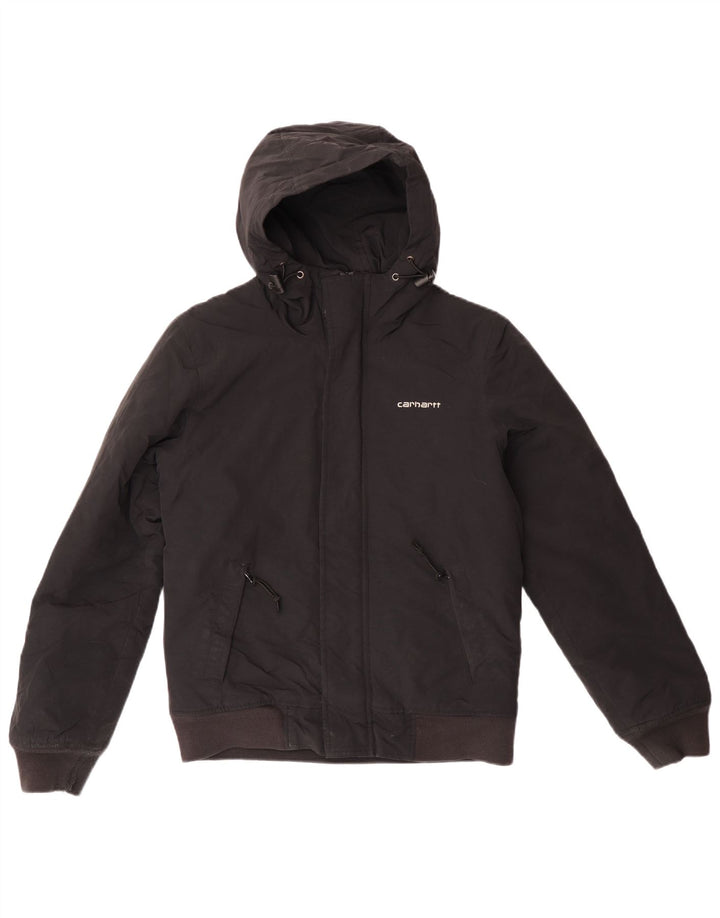 Carhartt Chaqueta cortavientos con capucha para hombre XS Nylon negro