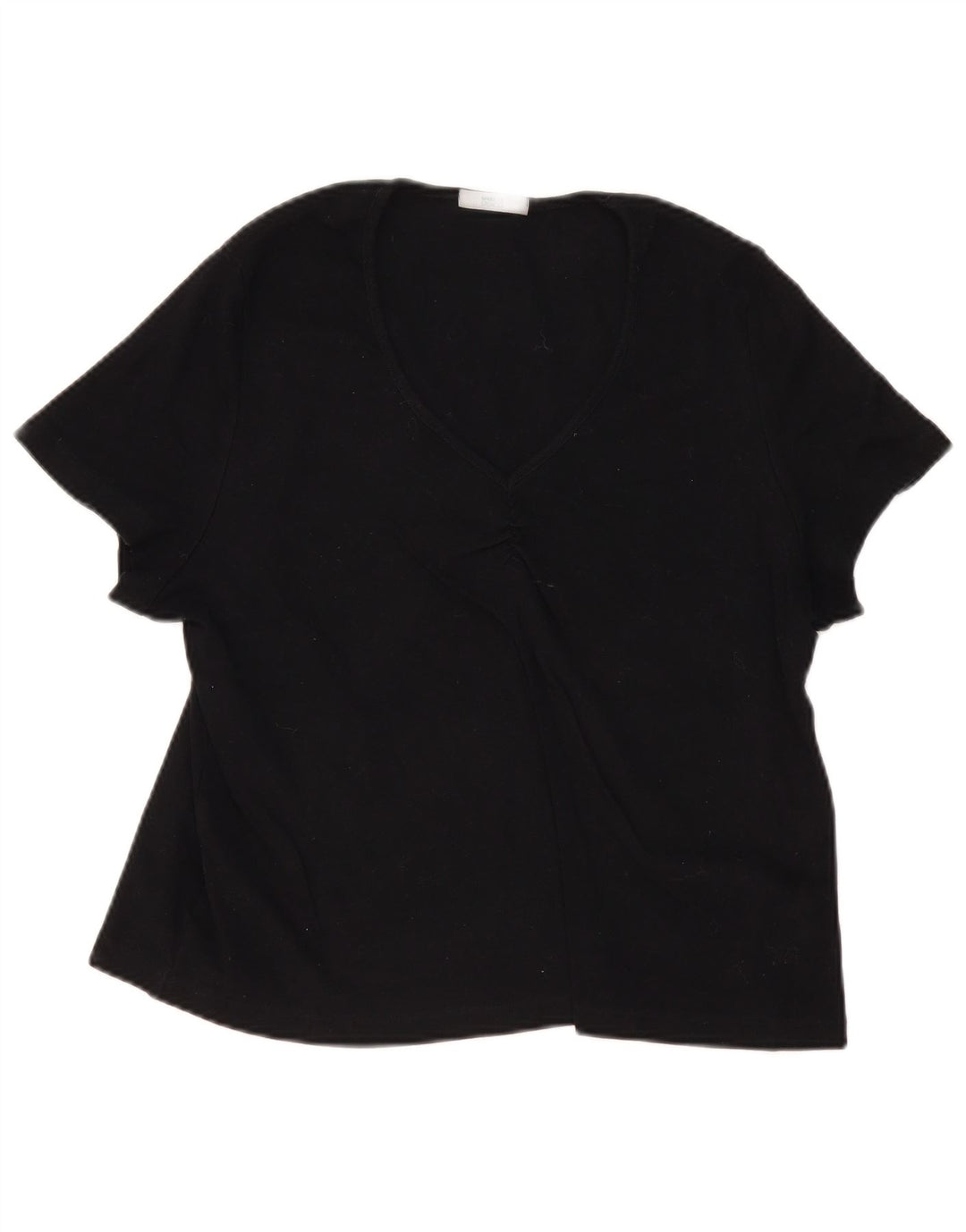 Marks & Spencer Blusa para Mujer Top UK 22 3XL Algodón Negro