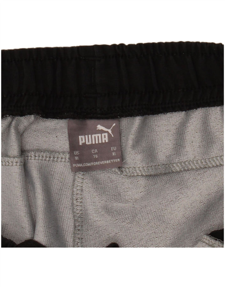 Puma Pantalones cortos deportivos para hombre XL Gris Colorblock