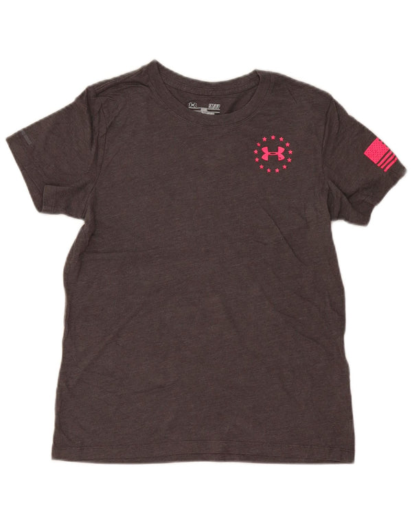 UNDER ARMOUR Camiseta gráfica Heat Gear para mujer Top UK 10 Small Grey