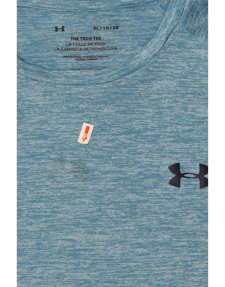 UNDER ARMOUR Mens T-Shirt Top XL Blue Flecked