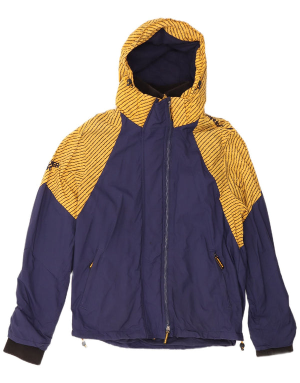 Superdry Chaqueta Cortavientos Windcheater Graphic para Mujer UK 20 2XL Azul Marino