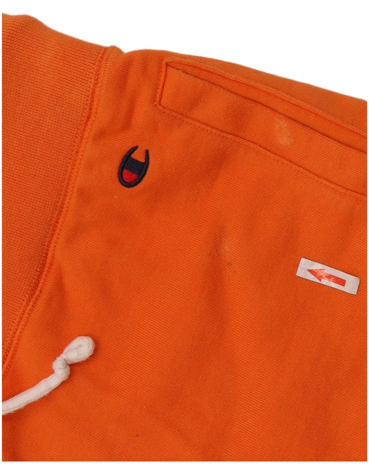 Champion Shorts deportivos gráficos para hombre de algodón naranja medio