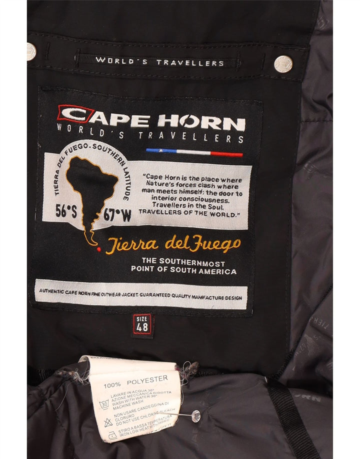 Abrigo cortavientos con capucha para hombre Cape Horn IT 48 Poliéster negro mediano